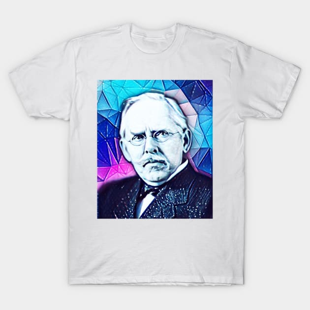 Jacob Riis Snowy Portrait | Jacob Riis artwork 5 T-Shirt by JustLit